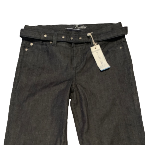 NAUTICA DENIM Mid-rise Anchor Blue Jeans Sailor Sz 6 NWT - Picture 8 of 10